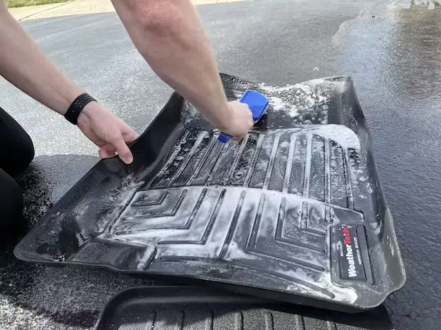 Scrubbing Car Floor Mat