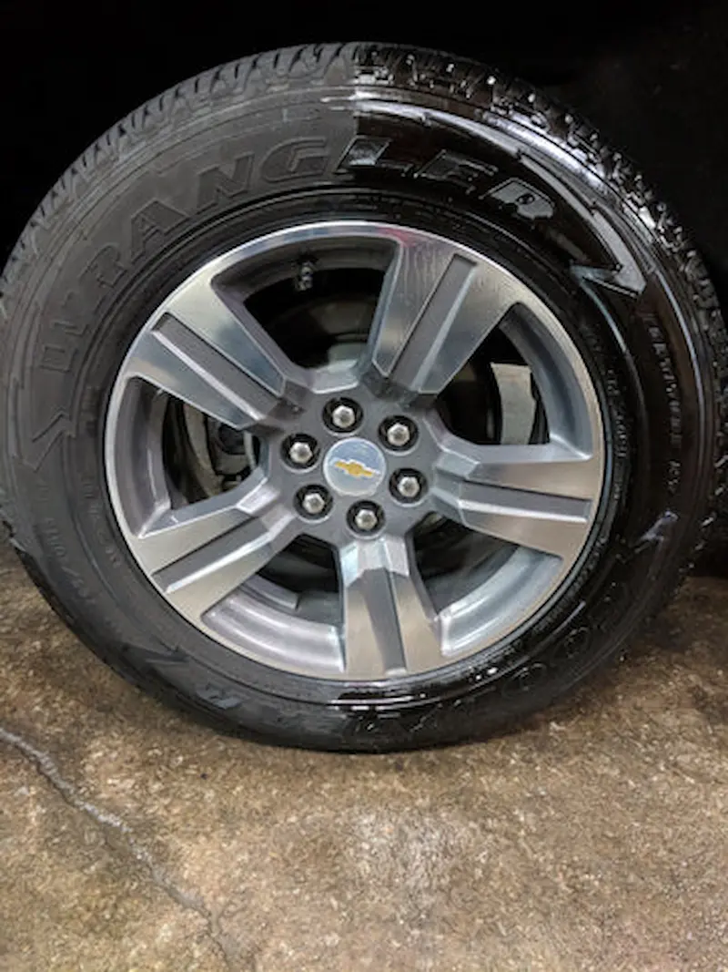 best car tire shine